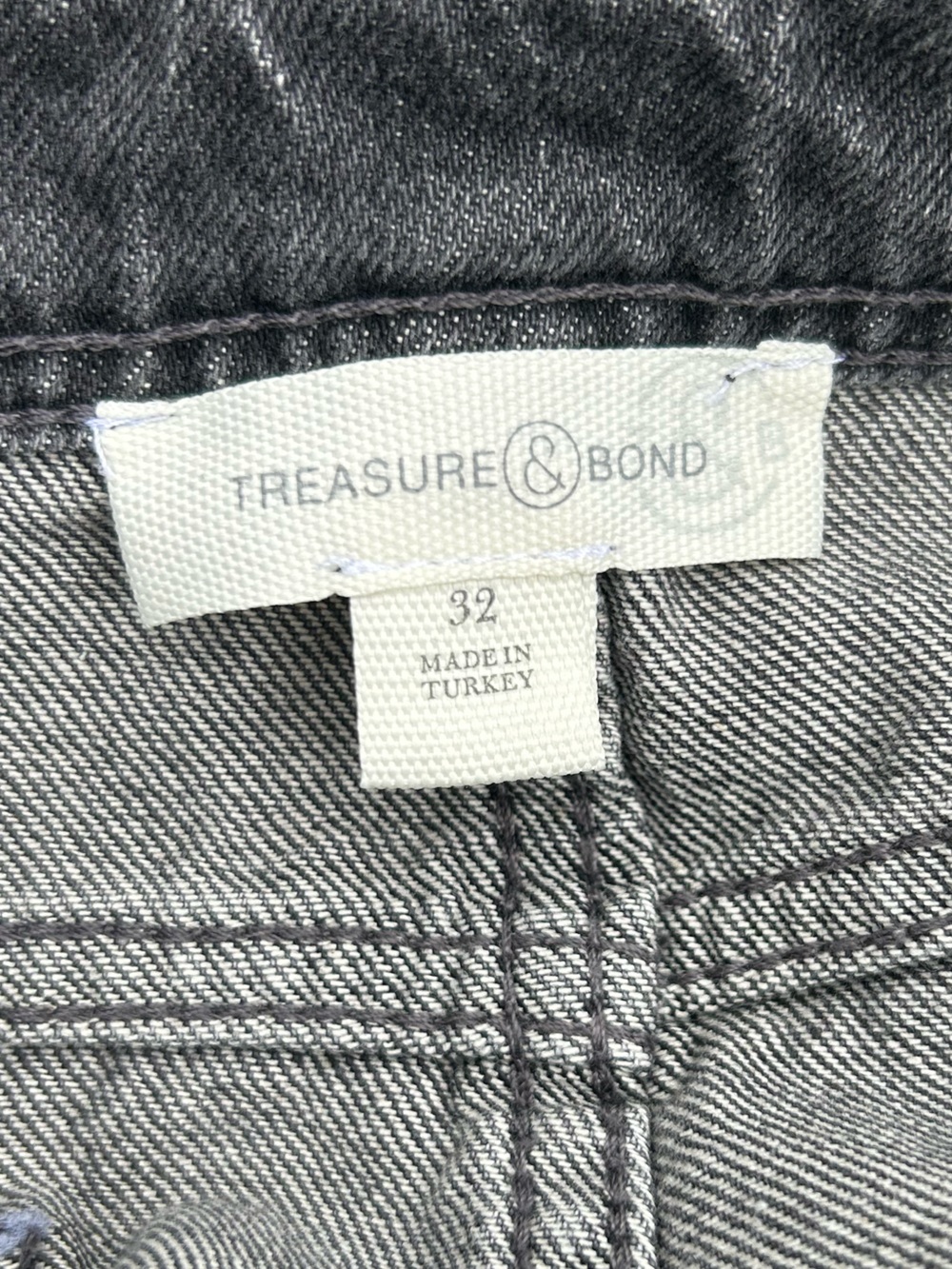 Treasure & Bond cotton midi denim skirt 10 32 - Picture 9 of 10